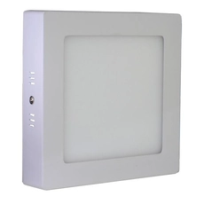 LED spotlámpa, 18W, 1440 lm, falra szerelhető, négyszögletes, melegfehér fény, 220x220x38mm