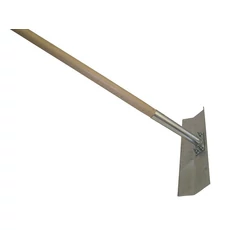 Betontrowel alumínium betonterítő fa nyéllel, 12x50cm