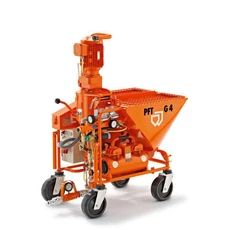 PFT G4 STANDARD vakológép (400V, vízpumpával)