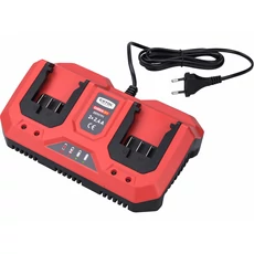 Extol Premium Li-Ion dupla akkutöltő 20V, 2x4.0A