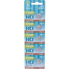 Extol Energy LR1130 gombelem készlet, alkáli, 1.5V, 5db