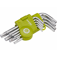 Extol torx kulcs készlet, rövid T10-T50, 9 részes