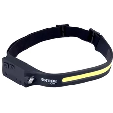 Extol Light COB+XPE LED fejlámpa, többfunkciós, 350lm