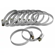 Extol tömlőbilincs készlet, horganyzott, állítható, 50-70mm, 10 db