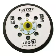 Extol gumi talp rotációs csiszológéphez, 6&quot;, 150mm, 8 db lyuk, tépőzáras, max. 12.000/perc, vastagság: 10mm