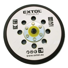 Extol gumi talp rotációs csiszológéphez, 6", 150mm, 8 db lyuk, tépőzáras, max. 12.000/perc, vastagság: 10mm