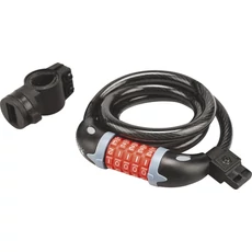 Extol Premium kerékpárzár, spirál, 5 jegyű kódzár, 12mmx1.2m