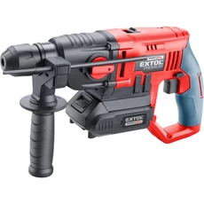 Extol akkus ütvefúró, SDS Plus, 20V, 1db 2000mAh-ás akkuval és töltővel