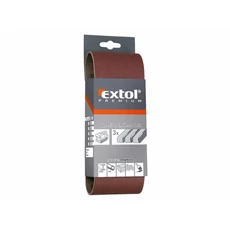 Extol csiszolószalag készlet, 75x457mm, P120, 3db