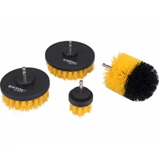 Extol Nylon csiszoló kefe készlet,  1/4"×25 mm, 4db