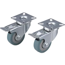 Extol Premium műszerkocsi kerék, furatos, tömör, 50mm, 27kg, 2db