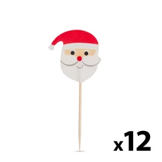 Family Christmas falatka pálcika, mikulás, 8.5cm, 12db Family Christmas falatka pálcika, mikulás, 8.5cm, 12db