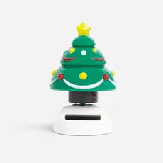 Family Christmas szolár dekoráció, fenyőfa, 10cm