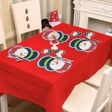 Family Christmas tányér- és poháralátét, hóember, 8db