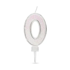 Family Decor számos tortagyertya, csillámos, 6.5x4cm, 0