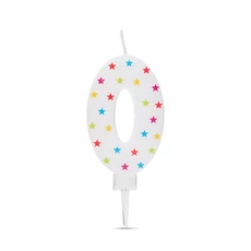 Family Decor számos tortagyertya, csillagos, 7x4cm, 0