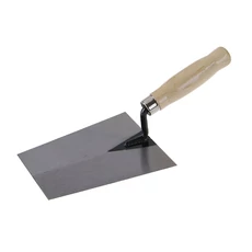 Festa acél kőműves kanál, fa nyéllel 130x180mm