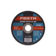 Festa fémvágó korong, 125x22.2x1.6mm
