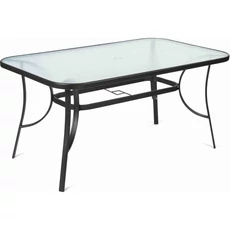 Fieldmann FDZN 5020 kerti asztal üveg lappal, 150x96x71cm