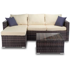 Fieldmann FDZN 6060-PR Luxus polyrattan sarokülő, 3 részes