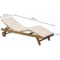 Fieldmann FDZN 9007 huzat, Classic nyugágyhoz, poliészter, krémszín