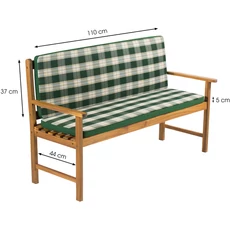 Fieldmann FDZN 9120 kerti pad ülőpárna, csíkos, zöld