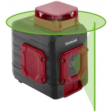 Fortum Automatikus lézeres vízszintező, zöld, 1x360° 
