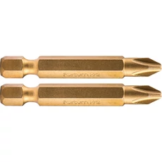 Fortum behajtóhegy PH, S2 acél, Titanium bevonat, 1×50mm, 2db