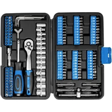 Güde GSB 130 dugókulcs és bit készlet, 1/4&quot;, 130 darabos