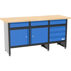 Güde GW 6/2 XL munkapad, 6 fiók, 1713x600x850mm