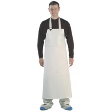 Coverguard Pu élelmiszeripari kötény , vegyszer- és olajálló Pvc hátrésszel, fehér, 120x95cm