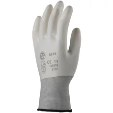 Coverguard precíziós poliészter kesztyű, nagy szakítószilárdságú, fehér, 10