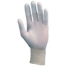 Coverguard precíziós poliészter kesztyű, szellőző kézháttal, fehér, 6