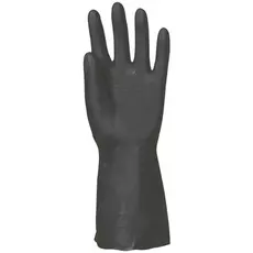 Coverguard vegyszerálló gumikesztyű, csúszásgátlós, fekete, 32cm, 7