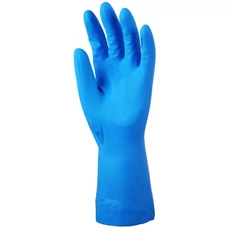 Coverguard vegyszerálló kesztyű, csúszásgátlós, kék, 32cm, 10