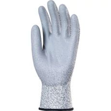 Coverguard vágásbiztos szerelőkesztyű, multiszálas, tenyéren PU mártott, szürke, 6