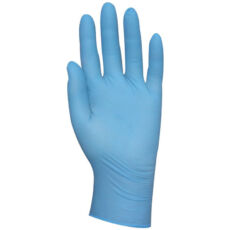 Coverguard egészségügyi nitril vizsgálókesztyű, púder nélküli, vegyszerálló, kék, S, 100db