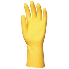 Coverguard háztartási gumikesztyű, csúszásgátlós, sárga, 30cm, S