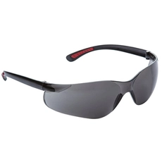 Coverguard Phi színezett karcmentes védőszemüveg, fekete szárral, szürke lencsével