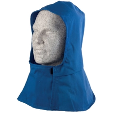 Coverguard hőálló textil kámzsa, áll alatti tépőzáras kapcsolódással, kék