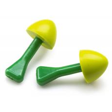 Coverguard zsinór nélküli füldugó, gomba alakú, Snr 29dB, zöld-sárga, 50db