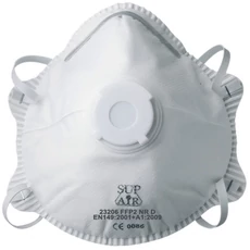 Coverguard  FFP2 NR D szelepes részecskeszűrő pormaszk, fehér, 10db