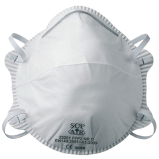 Coverguard FFP2 NR D szelep nélküli részecskeszűrő maszk, fehér, 20db
