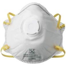 Coverguard FP1 NR D szelepes réeszecskeszűrő maszk, fehér, 10db