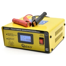 Geko mikroprocesszoros akkutöltő, 12/24V, 10A, 3-150Ah