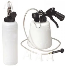 Geko vákuumos fék légtelenítő készlet adapterekkel, 0.75l Geko vákuumos fék légtelenítő készlet adapterekkel, 0.75l