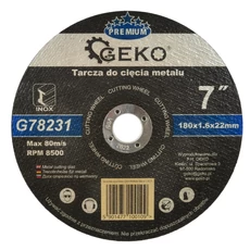 Geko Premium vágókorong fémhez, 180x1.6mm