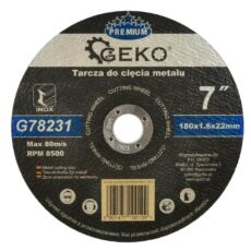 Geko Premium vágókorong fémhez, 180x1.6mm