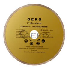 Geko gyémánttárcsa 180mm (csempéhez, folyamatos vágóéllel)