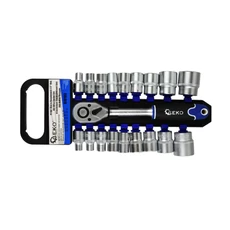 Geko dugókulcs készlet, 1/2", 8-32mm, 19 részes